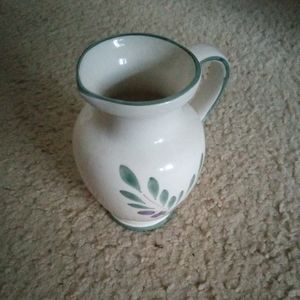 GORGEOUS Fortebraccio Ceramiche 7" Hand painted Pitcher Vase Made in Italy